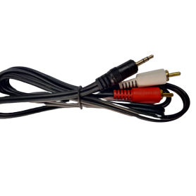 PHONE AUX ST TO 2RCA Cable for audio mixer Dj amplifier 1.2m